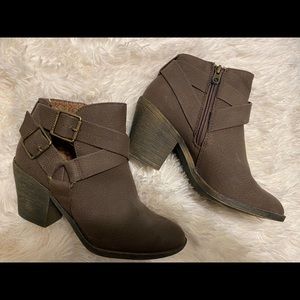 Brown booties